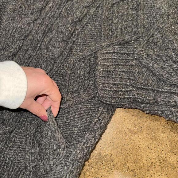 Sisandia Grey Knit Zip Up Wool Hoodie - Picture 4 of 4